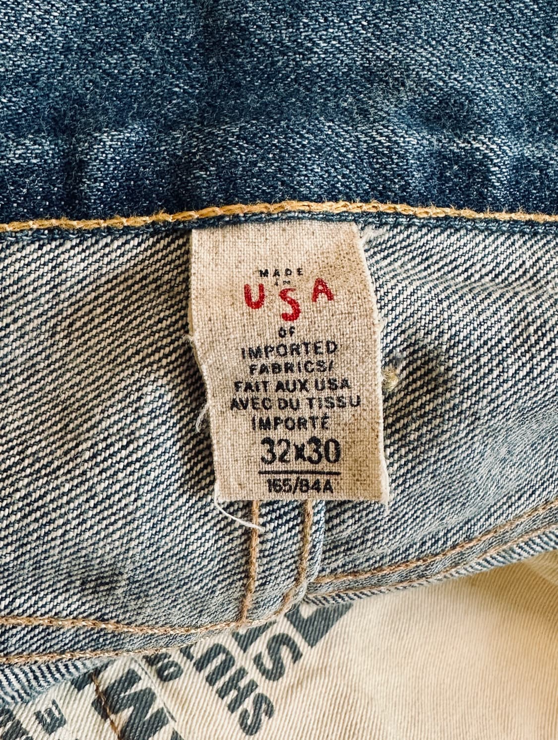 RRL 더블알엘 로우 스트레이트 셀비지 데님 32-30 신품급 올드 모델 상품이미지7