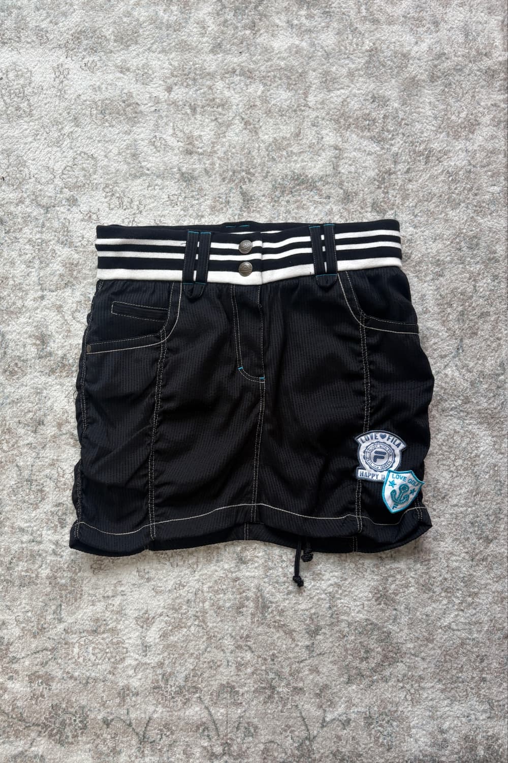 FILA Sporty Patchwork Mini Skirt 상품이미지6