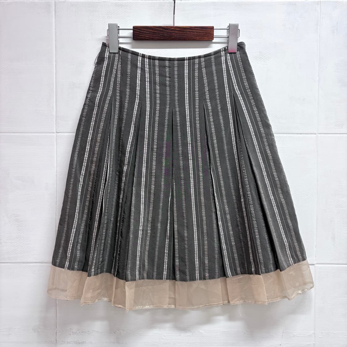 KOFI COLLECT 스트라이프 레이어드 페어리 미디스커트  JPN 상품이미지1