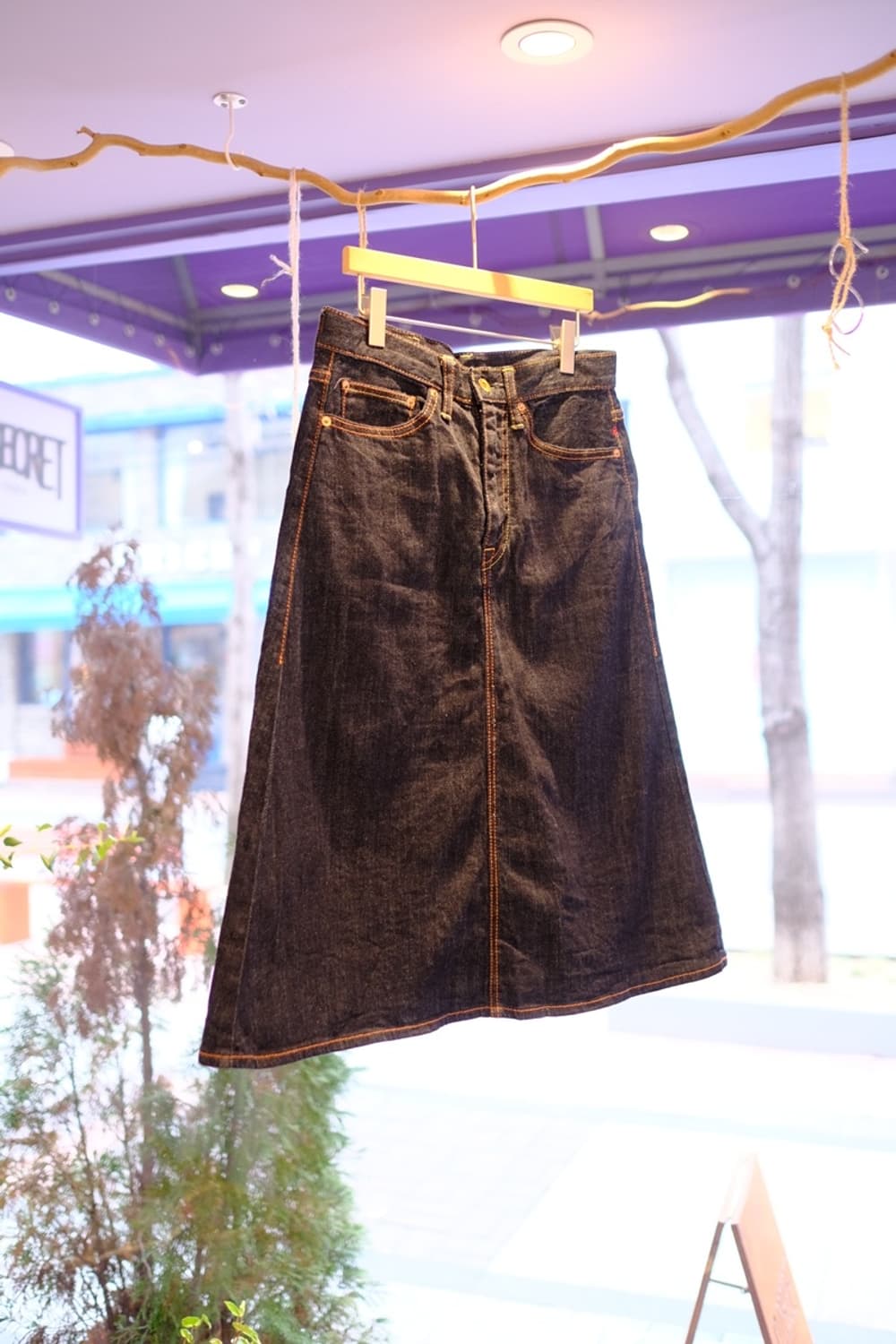 [J.P.N] 생지 데님스커트 상품이미지2