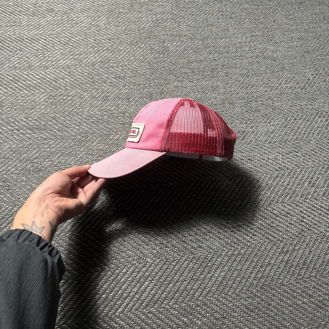 폴로 RRL 더블알엘 패치 트윌 페이디드 트러커캡 상품이미지4