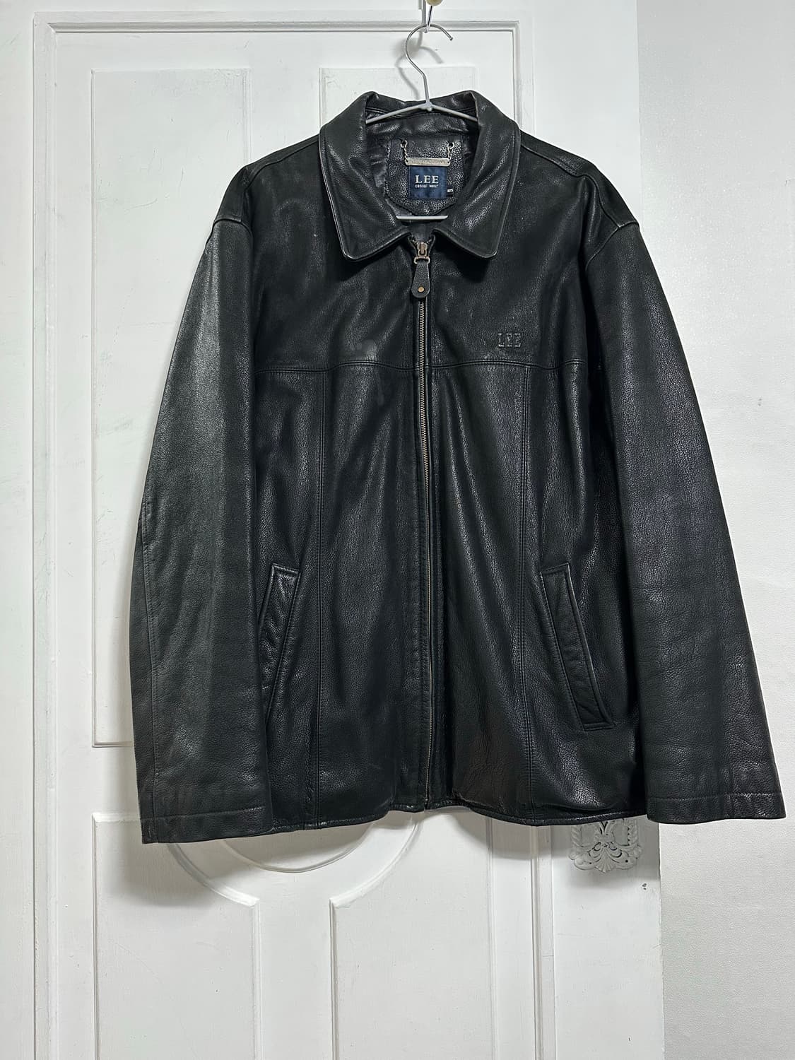 리 카우레더 싱글자켓 상품이미지1