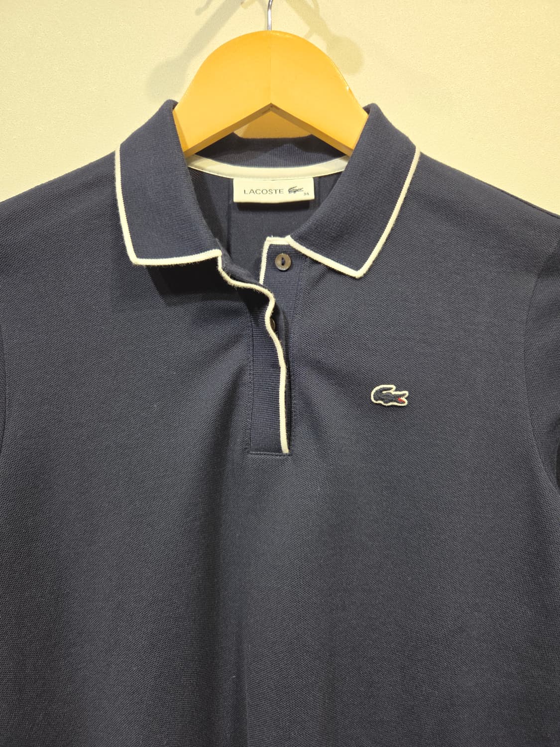 LACOSTE 라코스테 배색 카라 긴팔 피케 티셔츠 상품이미지3