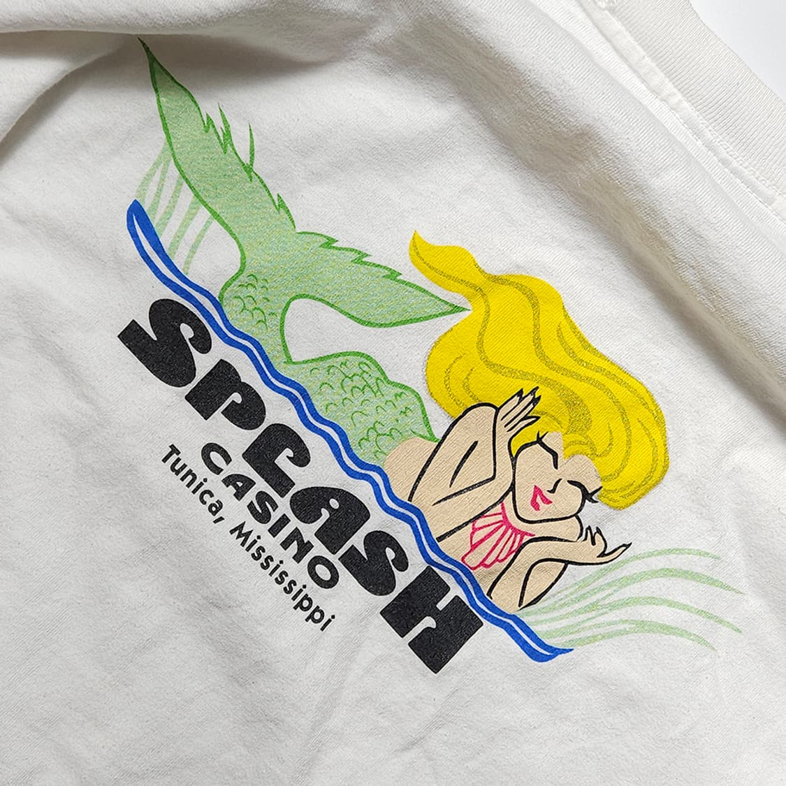 90s USA 빈티지 카지노 프린팅 싱글스티치 티셔츠 상품이미지2