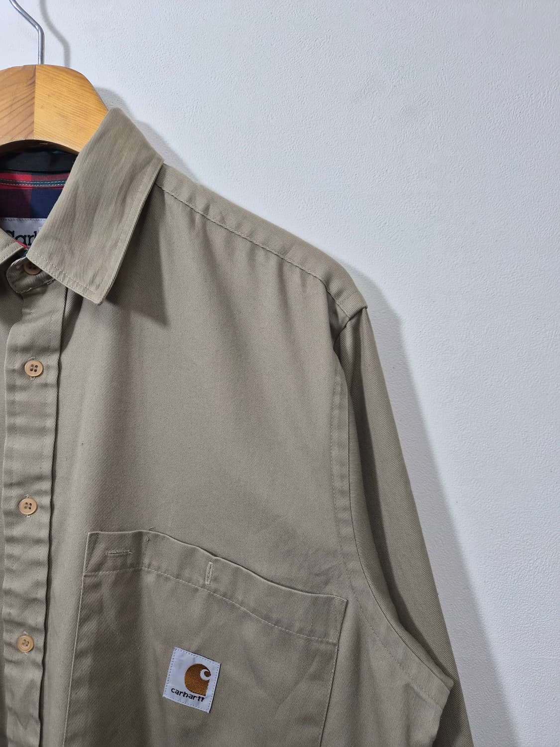 칼하트Carhartt 브라운 코튼 셔츠 L - S42 상품이미지3