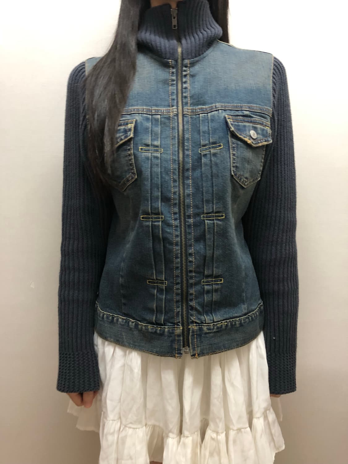 빈티지 갭 데님 니트 자켓 상품이미지7