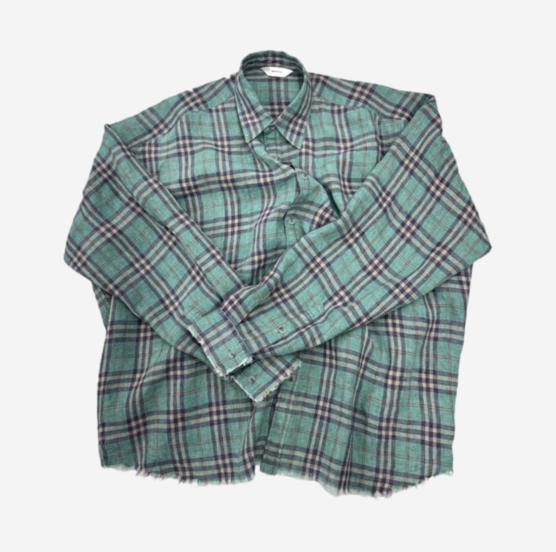논노드 플렉서블 스트링 체크 셔츠 1size 상품이미지1
