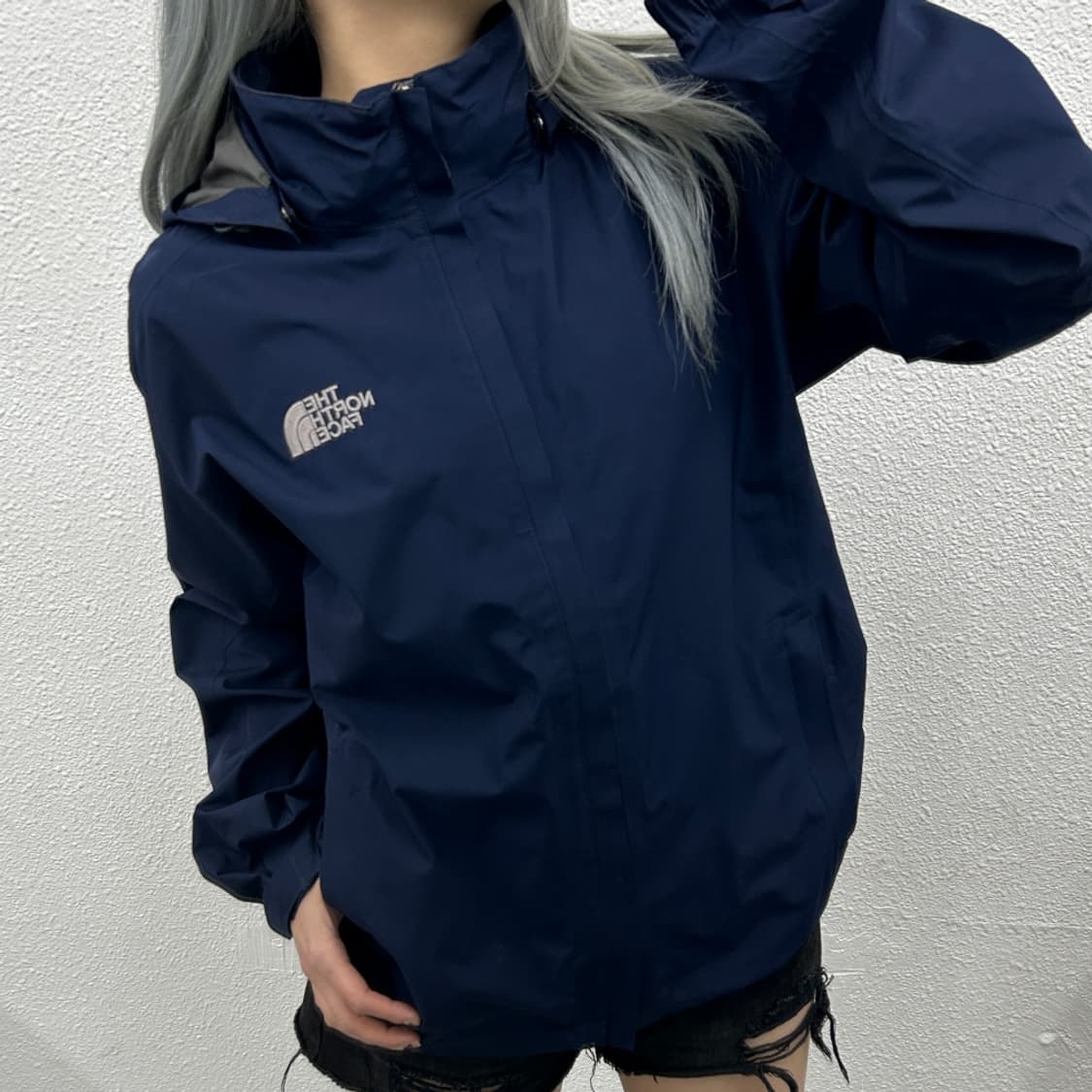 노스페이스 고어텍스 네이비 바람막이 L 상품이미지2