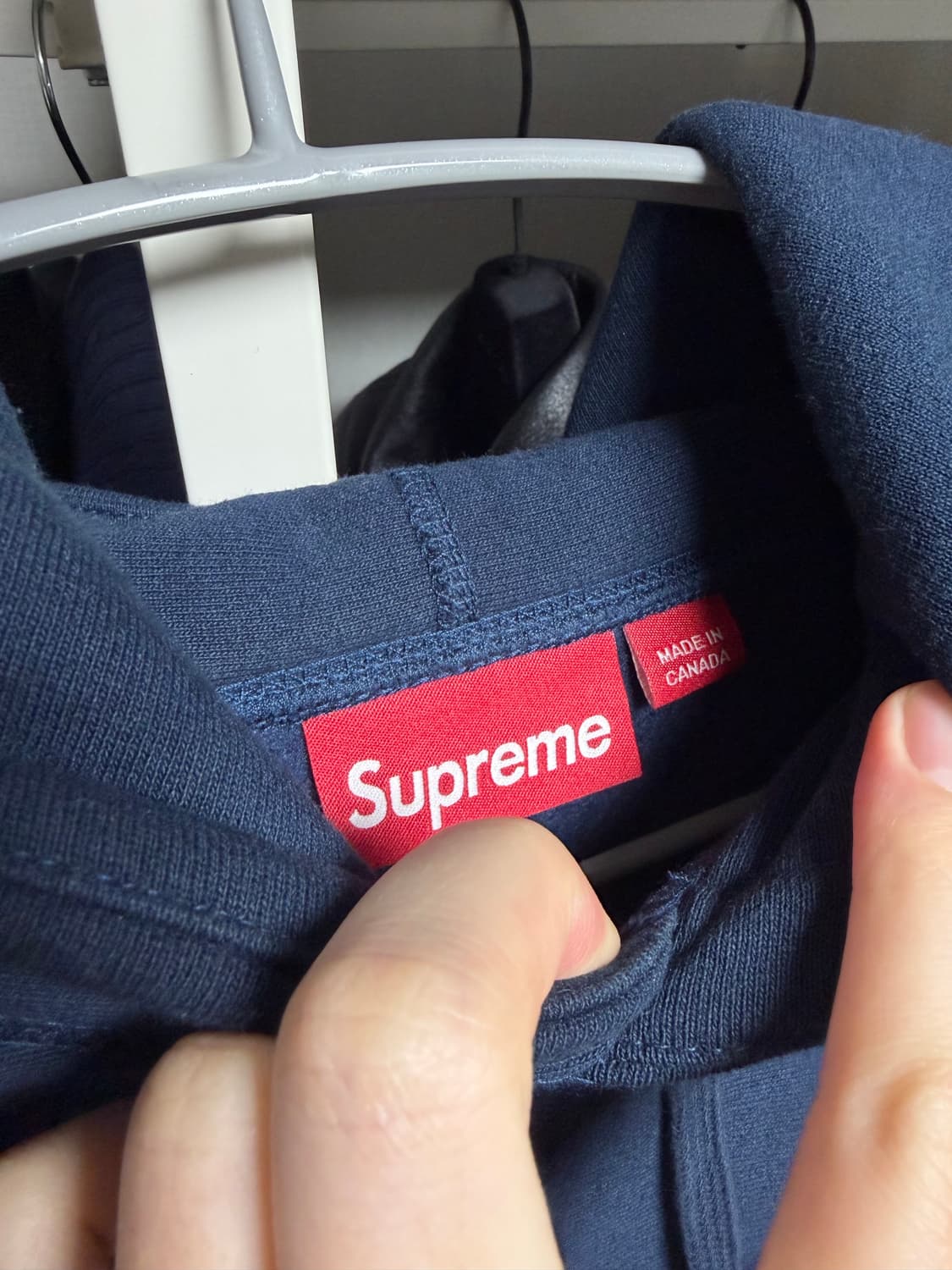 슈프림 박스로고 후드 네이비 L 사이즈 (100~105) 24FW 제품 상품이미지4