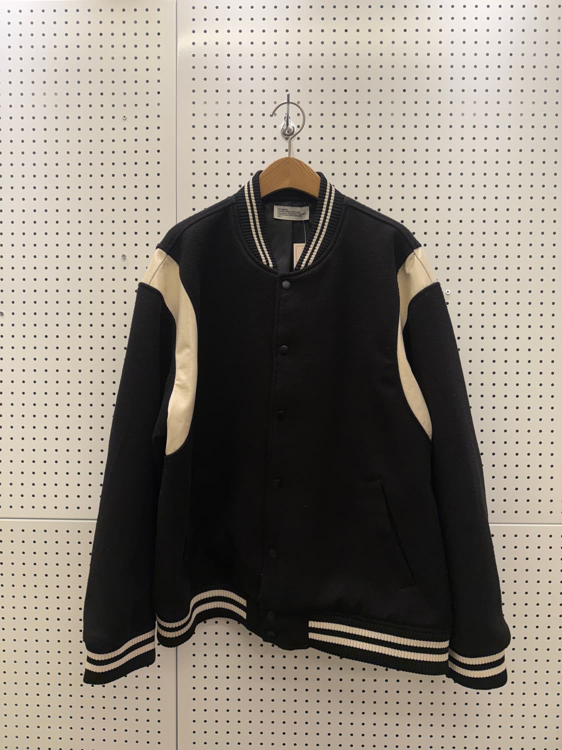 파르티멘토 블랙 모직 바시티 자켓  U65 상품이미지2