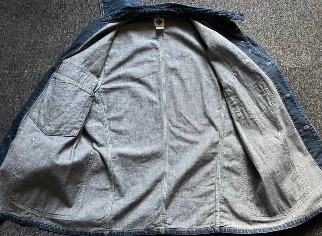 포스트오버롤즈 데님 커버올 엔지니어자켓 상품이미지7