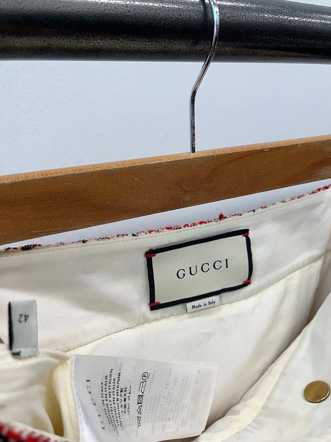 여) 구찌 GG금장 트위드 스커트  상품이미지7