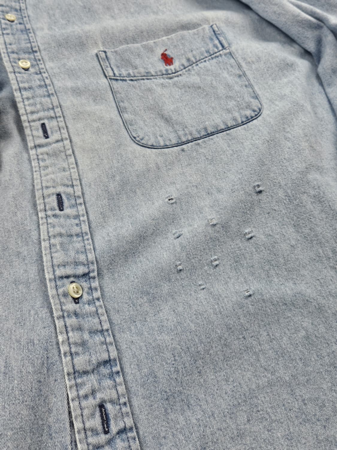 폴로랄프로렌 체스트 포켓 데님 셔츠 ( 2XL ) / 10531 상품이미지7