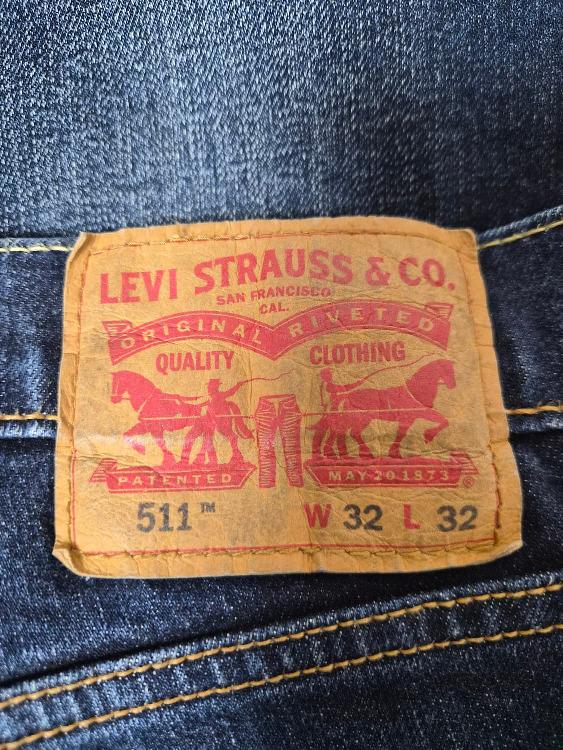 리바이스Levis 511 진청 32사이즈 P-1 상품이미지4