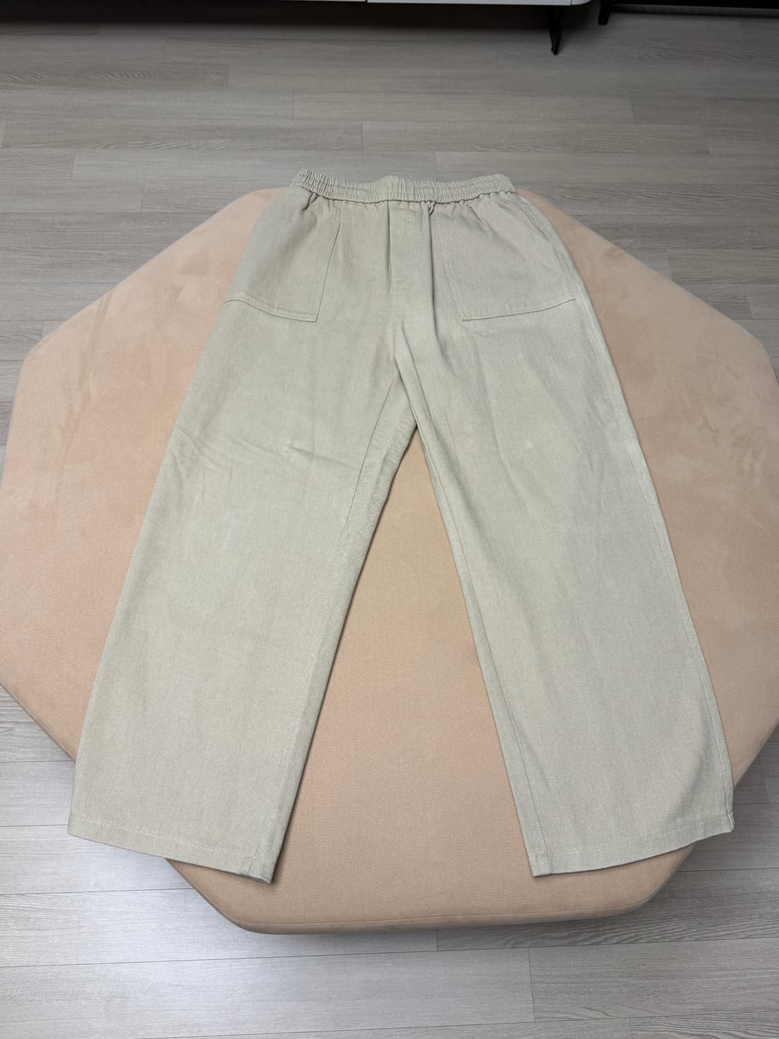 썸녀 옥시토신을 분비시킨 그리너리 크리드 코튼 퍼티그 밴딩팬츠 베이지 상품이미지2