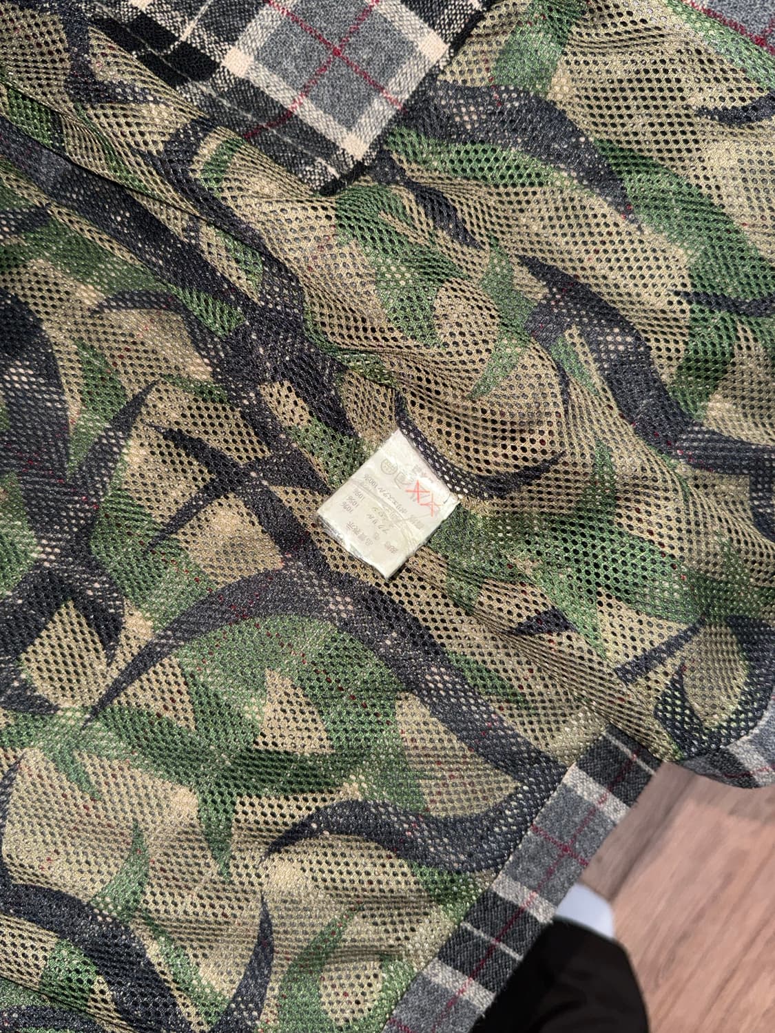 1999 bape 베이프 체크 집업 상품이미지4