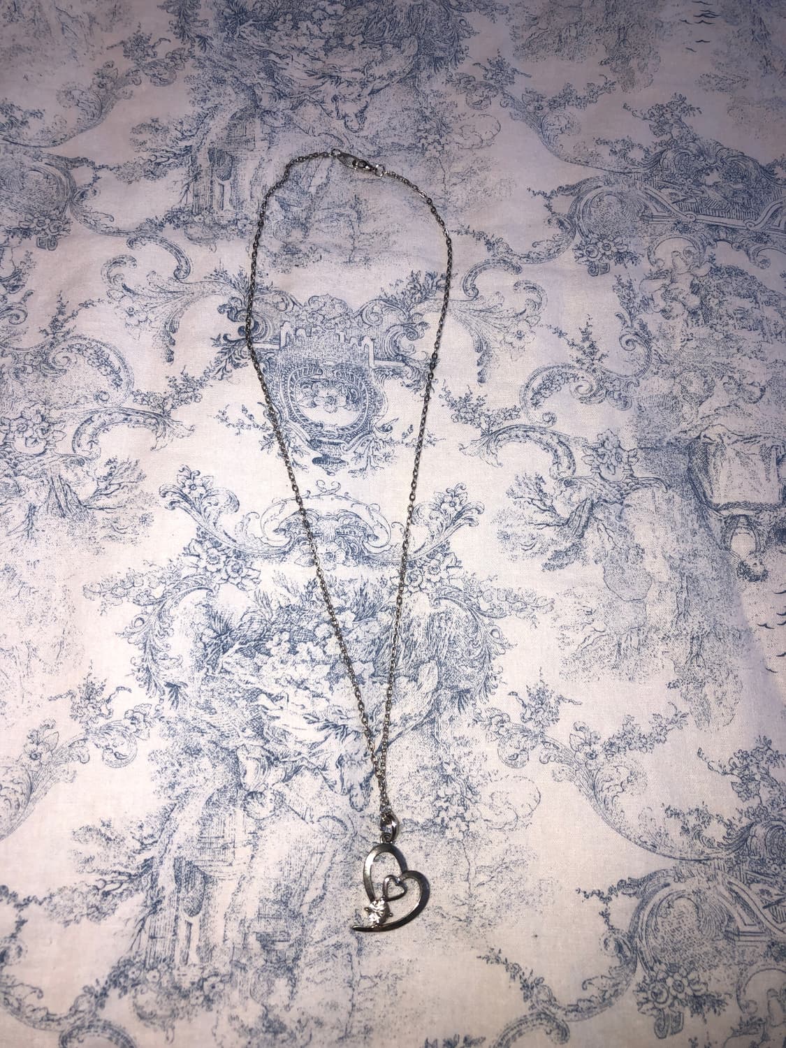 Vintage  Heartline drop necklace 상품이미지1
