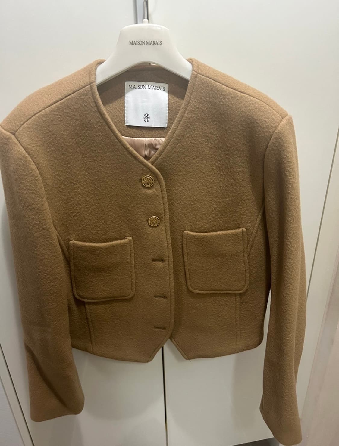 메종마레 Washed Wool Single Jacket Camel 상품이미지1