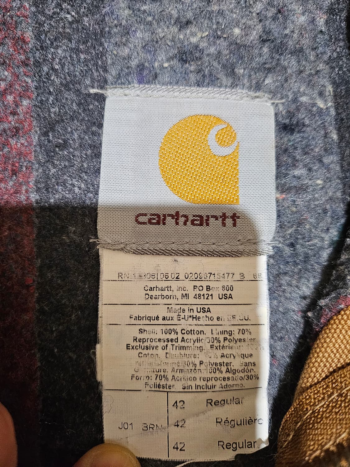 [42] 칼하트 디트로이트 j01 브라운 상품이미지3