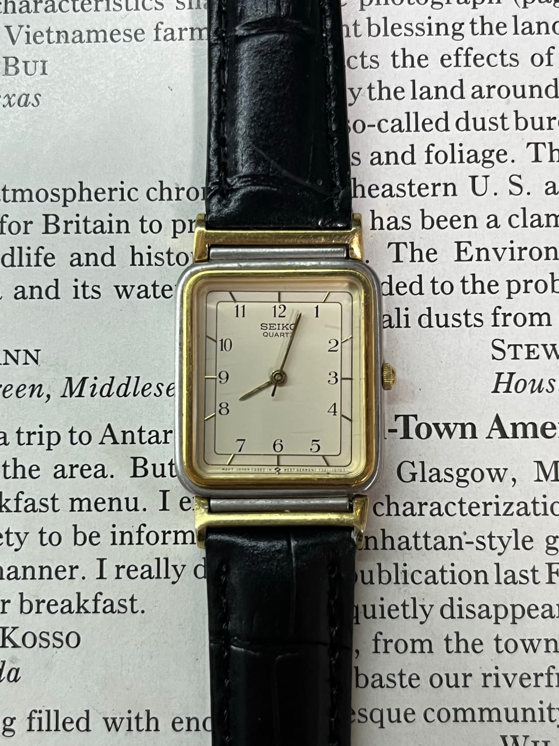 세이코 골드 스퀘어 드레스 쿼츠 상품이미지1