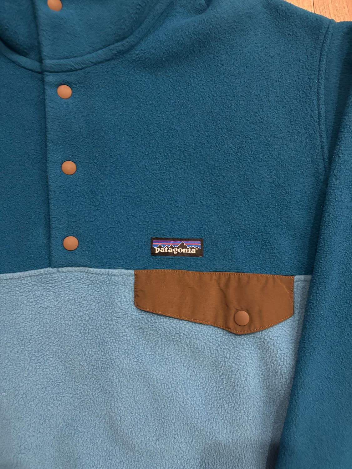 파타고니아 신칠라 언더워터블루 M사이즈 (트래비스 스캇 착용모델) 상품이미지3