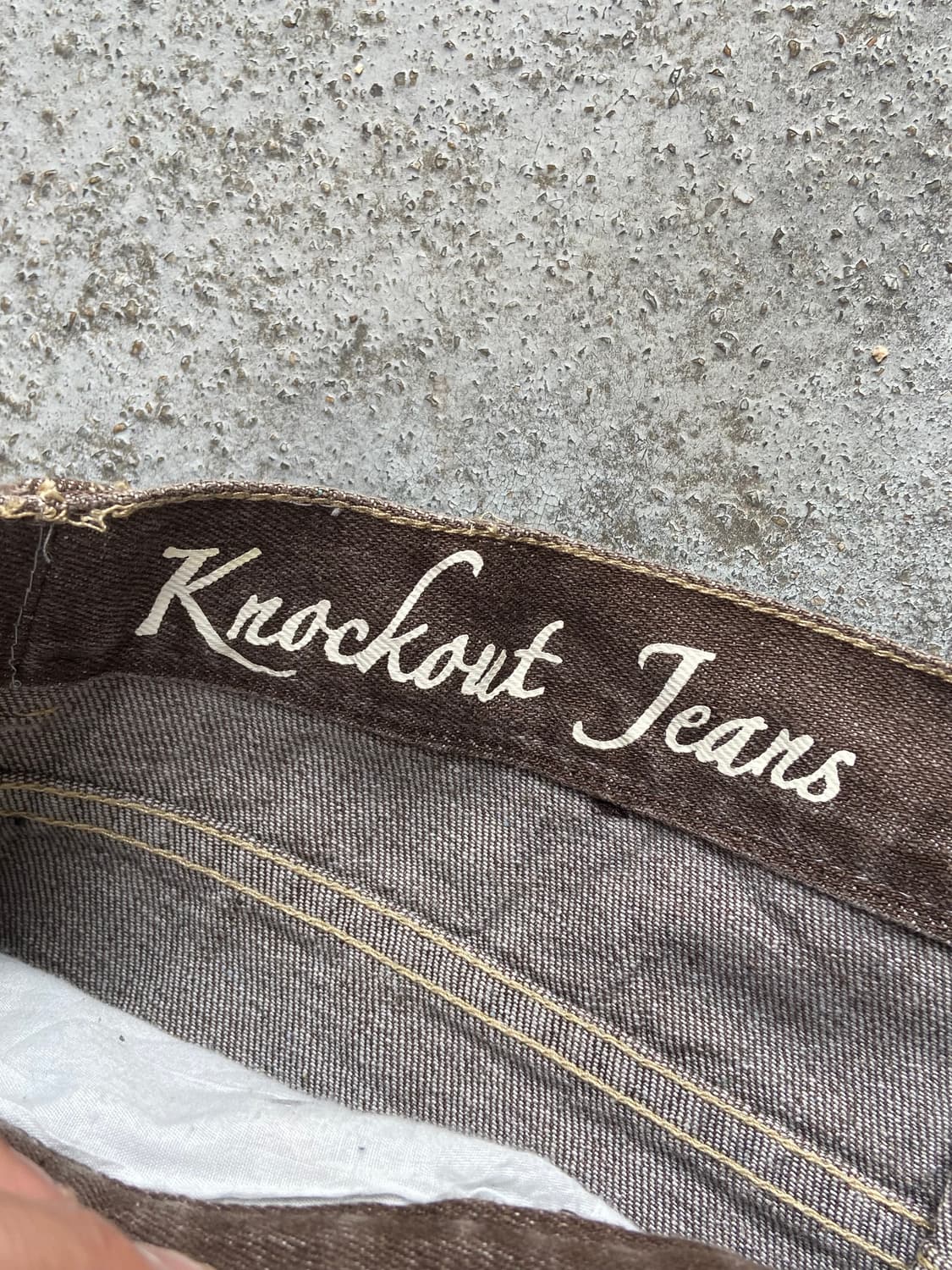 Knockout Brown Wide Leg Jeans 상품이미지8