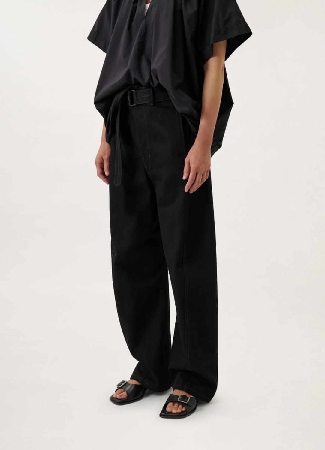 Lemaire high waisted curved pants(XXS) 상품이미지3