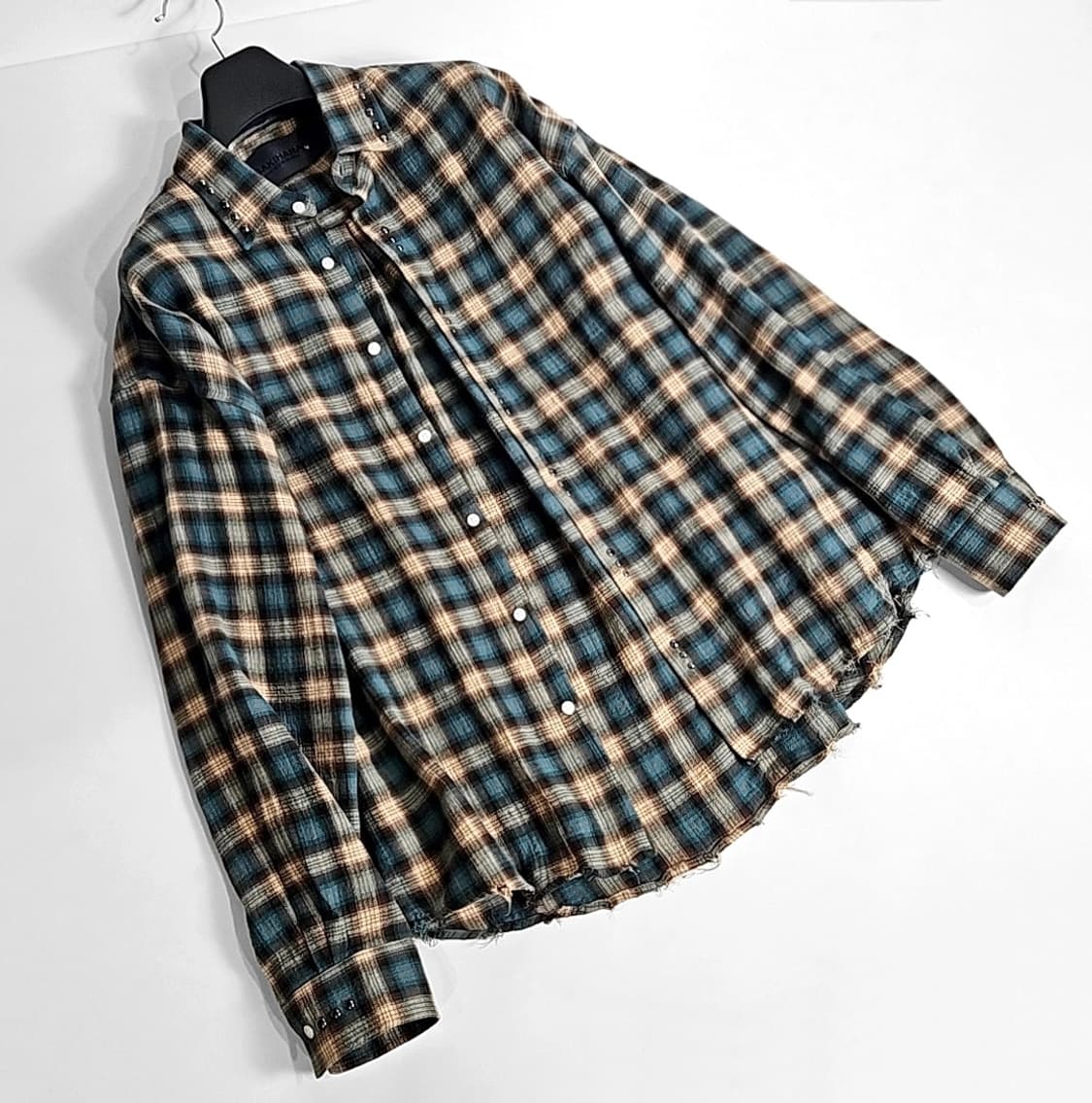 Gakihara 젬 웨스턴 오버셔츠 터콰이즈 상품이미지4