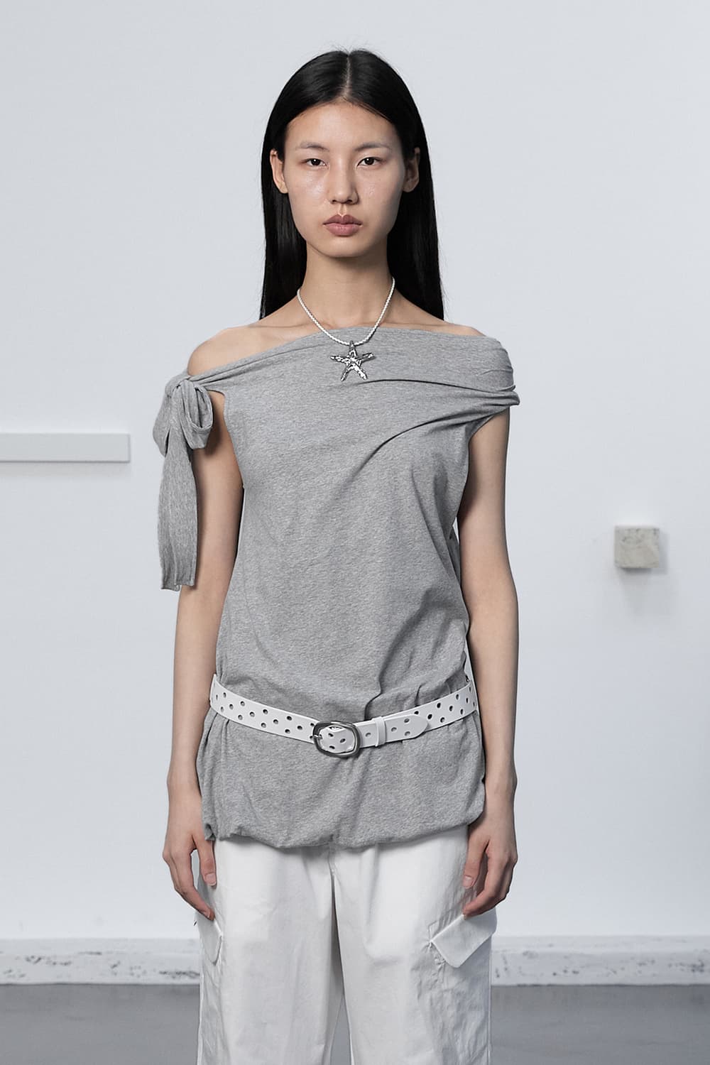 세릭 TWO RING HOLE BELT / WHITE 상품이미지5