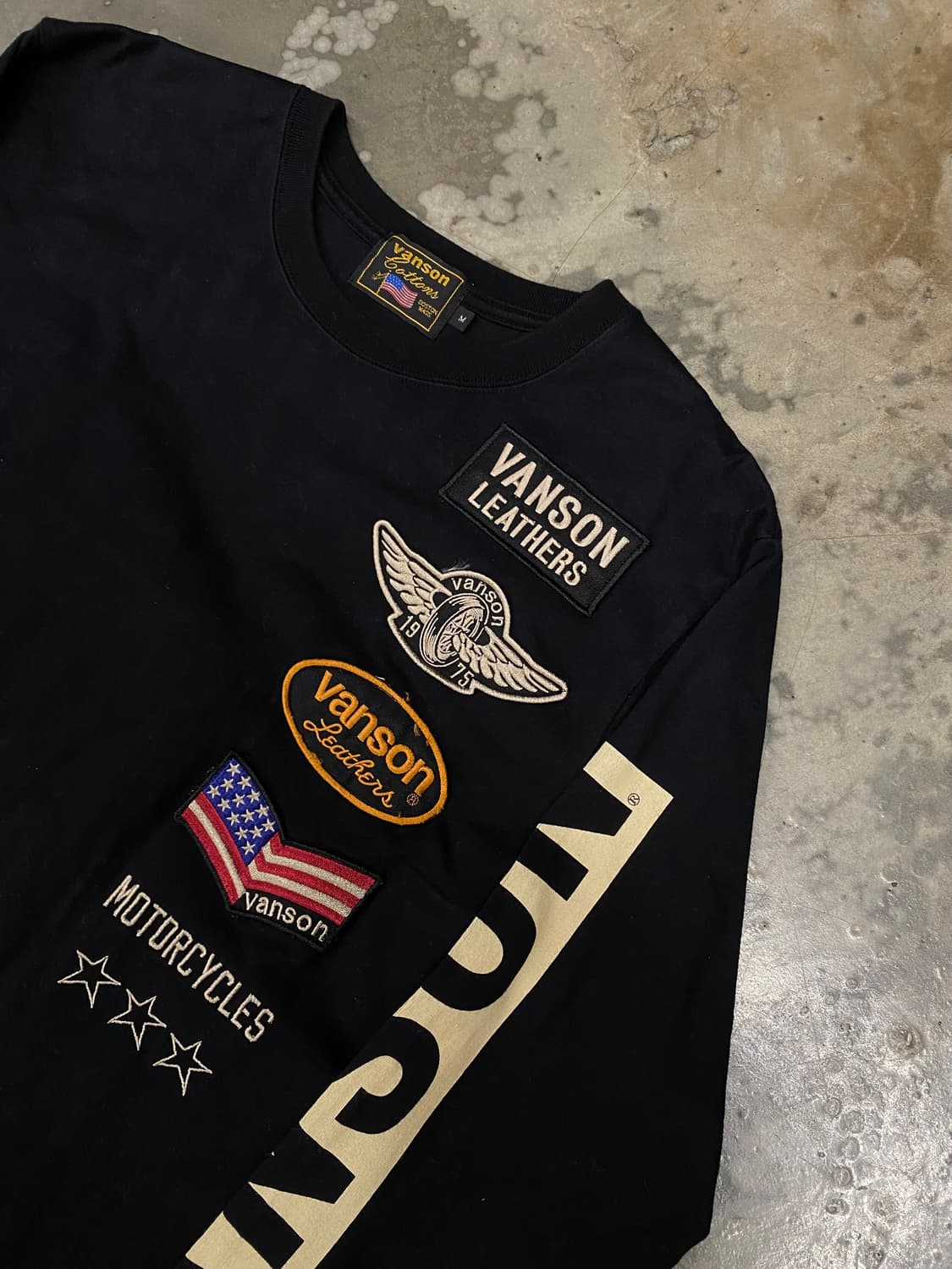 밴슨 원스타 롱슬리브 블랙 M  상품이미지2