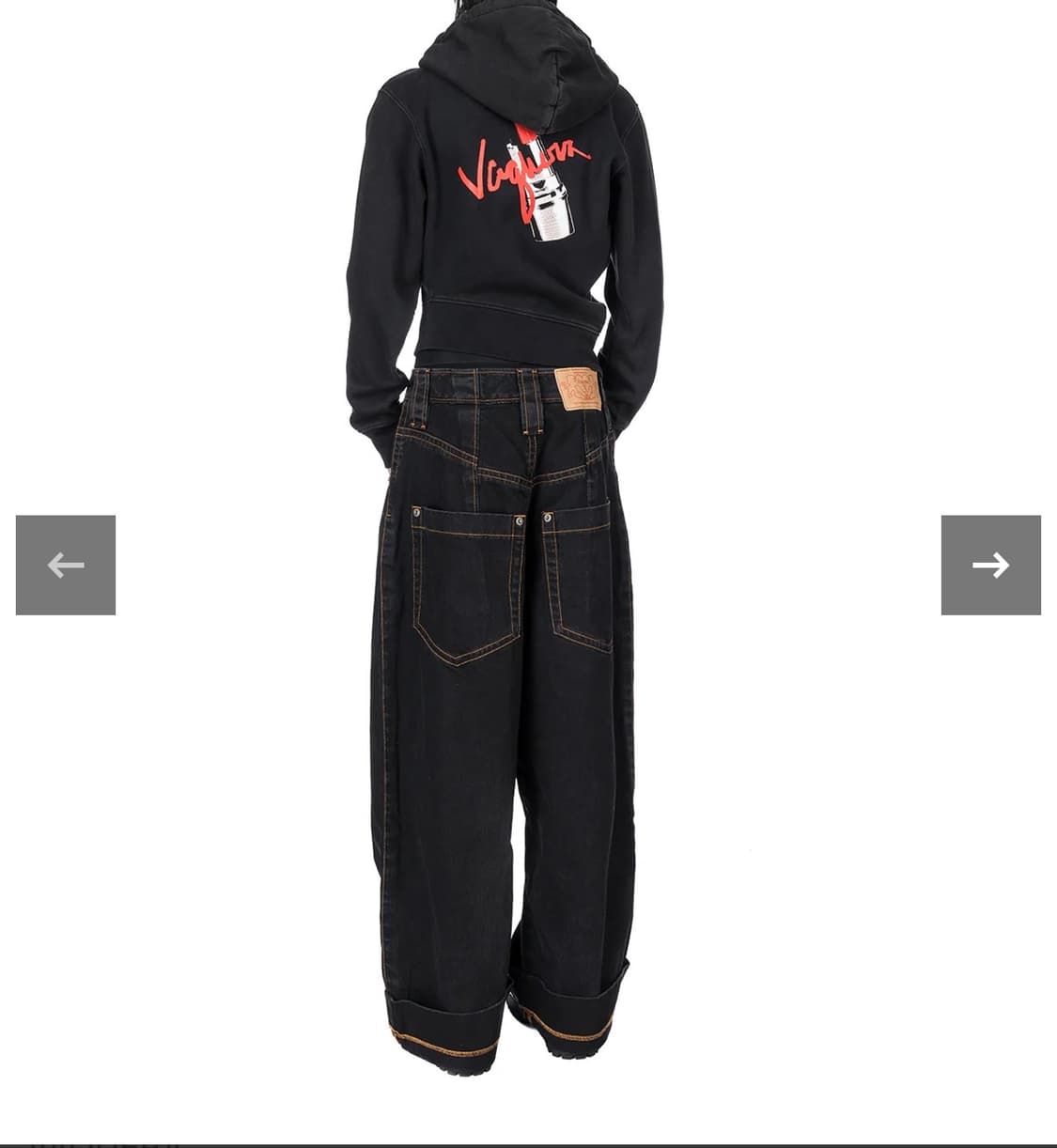 [새상품] Vaquera 바퀘라 트위스트 후드집업 XL 상품이미지4