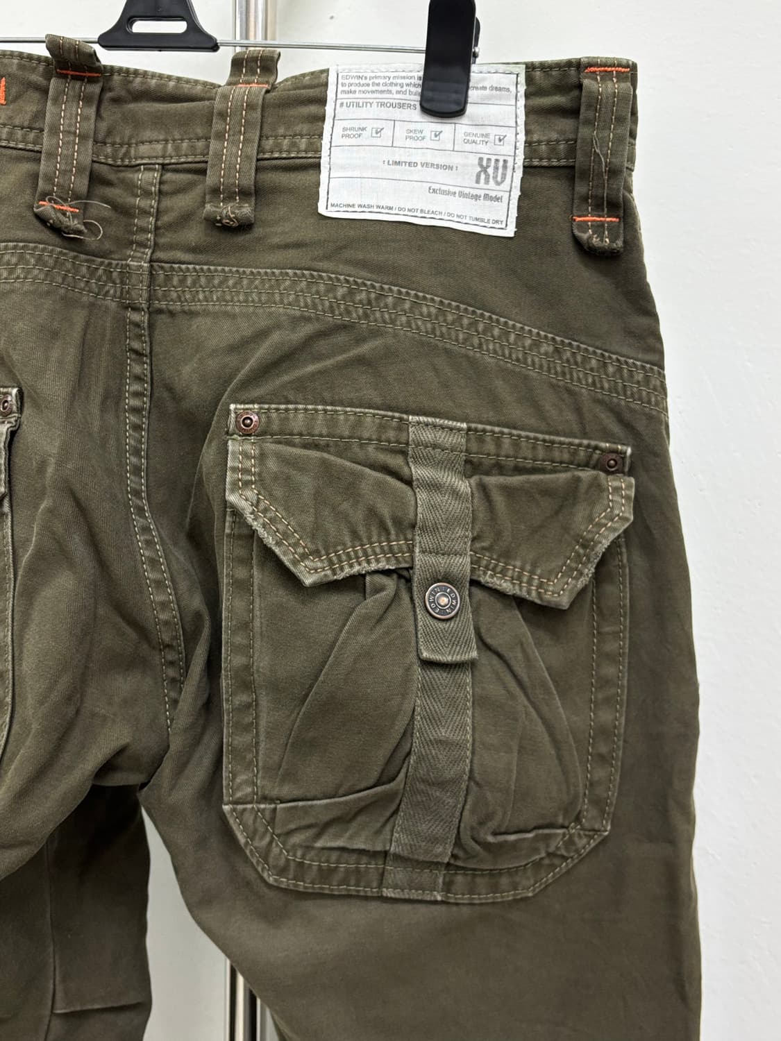 빈티지 에드윈XV 로우라이즈 유틸리티 카고 팬츠 y2k 상품이미지8