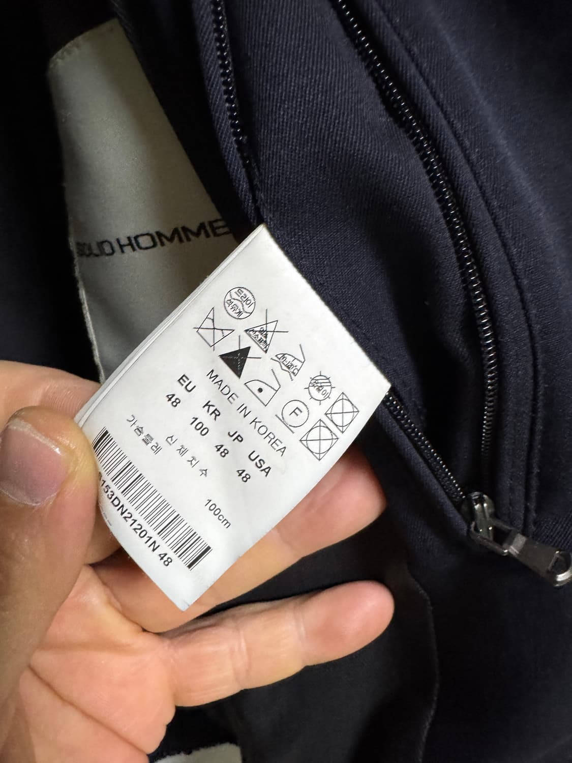 솔리드옴므 네이비 후드 패딩 48 상품이미지6