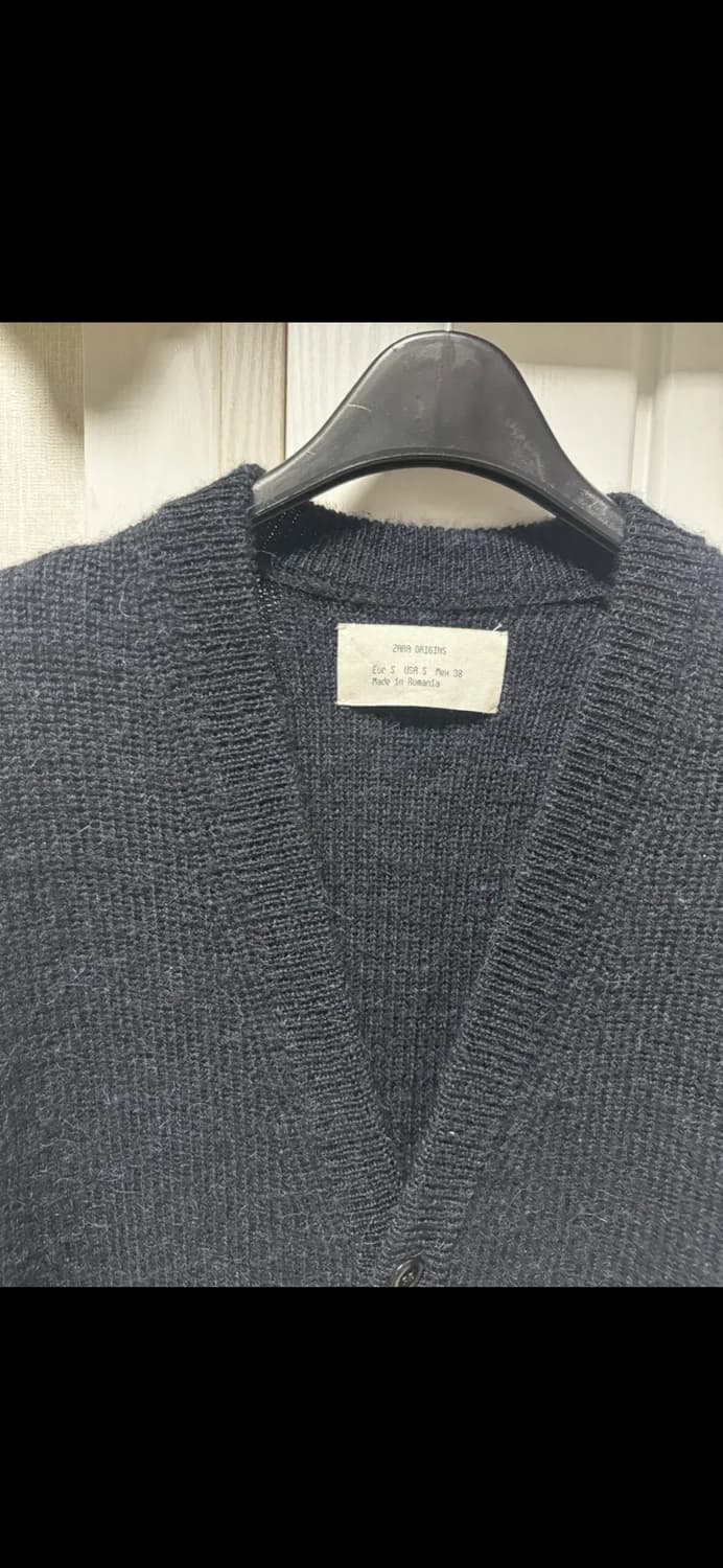 무료배송) zara 자라 알파카 니트 조끼 네이비 s size 상품이미지2
