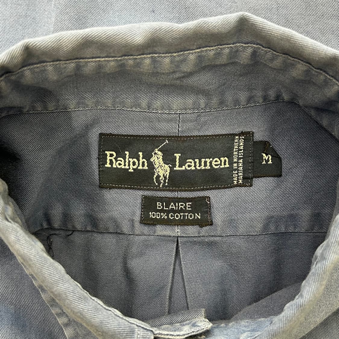 M 폴로랄프로렌 스카이블루 코튼 셔츠 상품이미지4