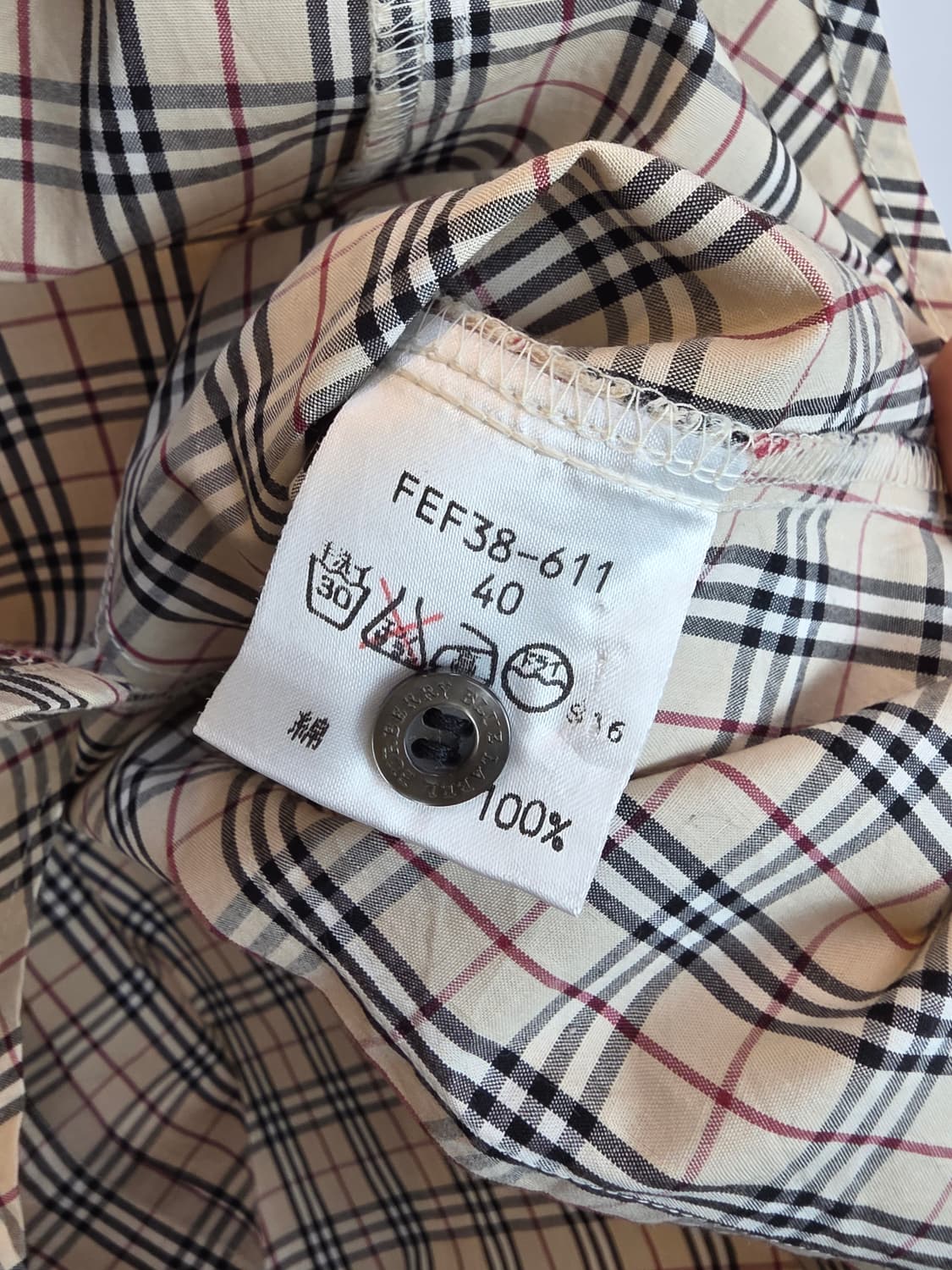 버버리클래식체크긴팔셔츠 상품이미지6