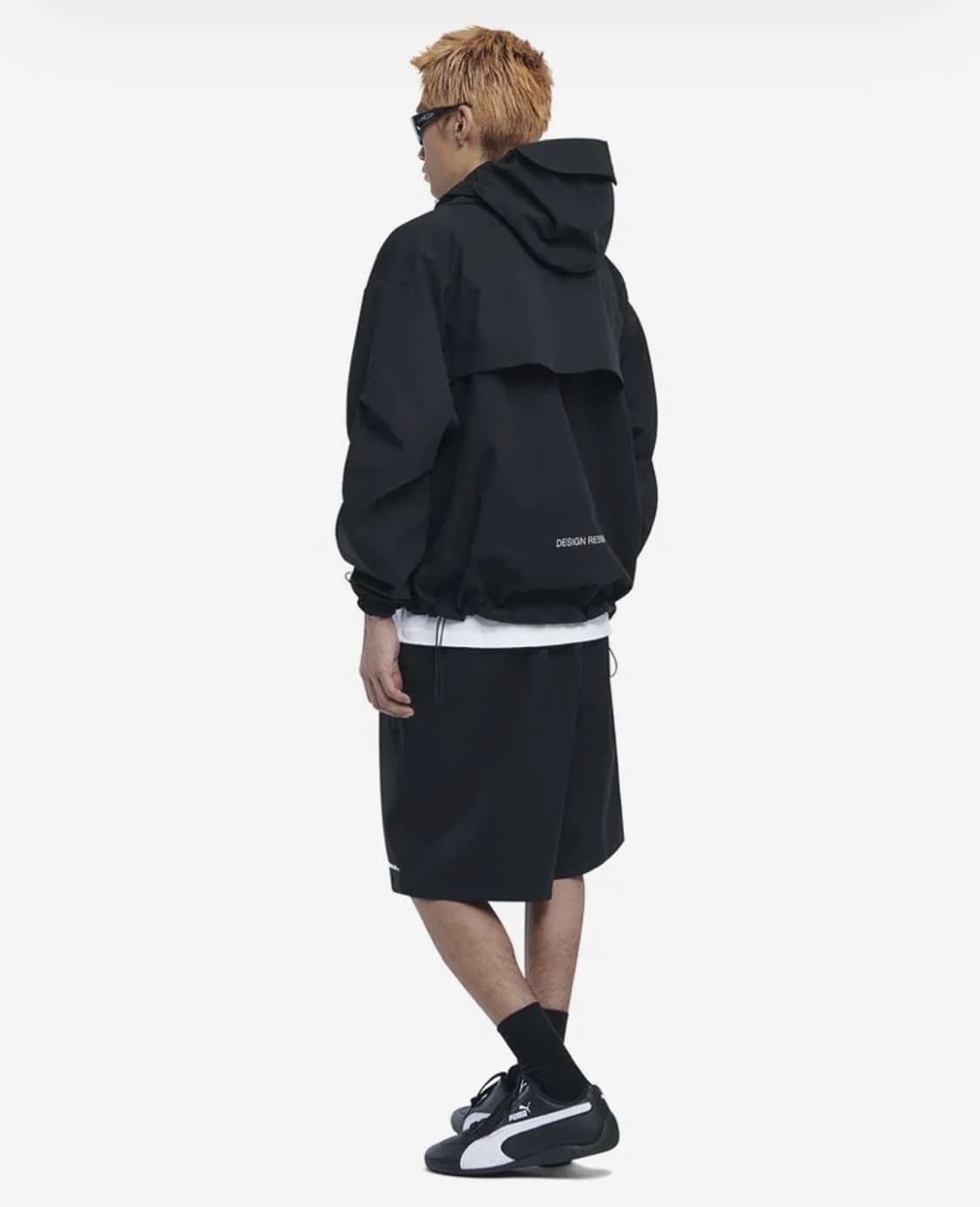 노메뉴얼 PENON SHORTS 방수 스트랩 밴딩 쇼츠 블랙  상품이미지2