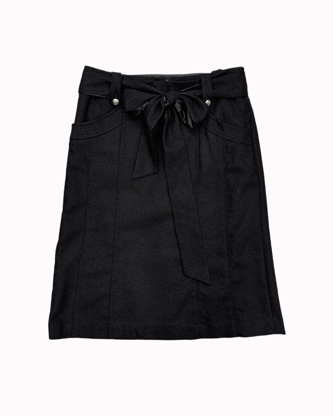 belted ribbon wool skirt 상품이미지2