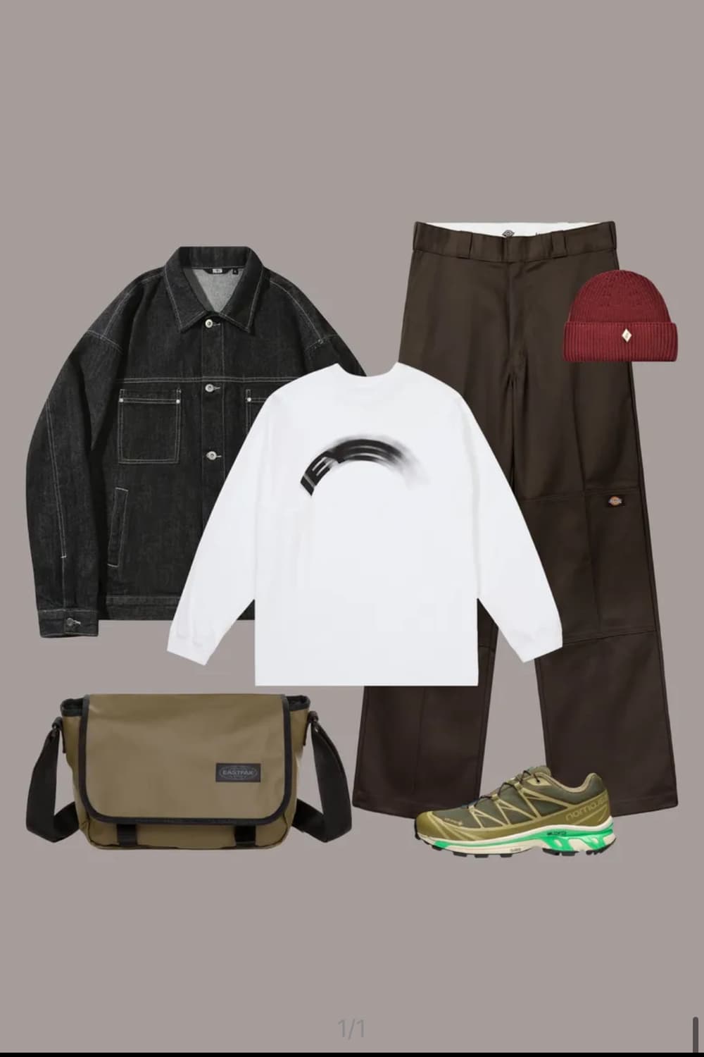 딕키즈 루즈핏 워크팬츠 Dark Brown 상품이미지3