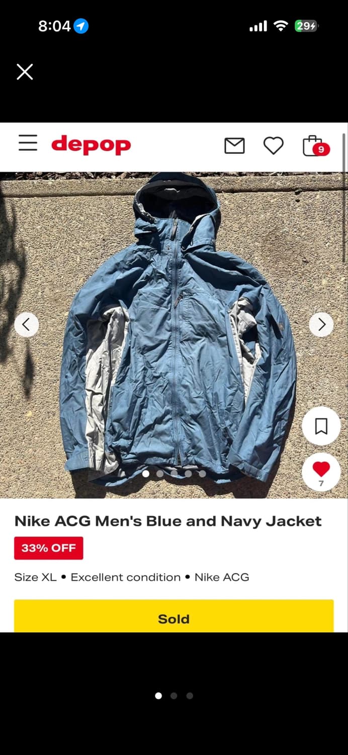 나이키 acg 바람막이 xl 상품이미지1