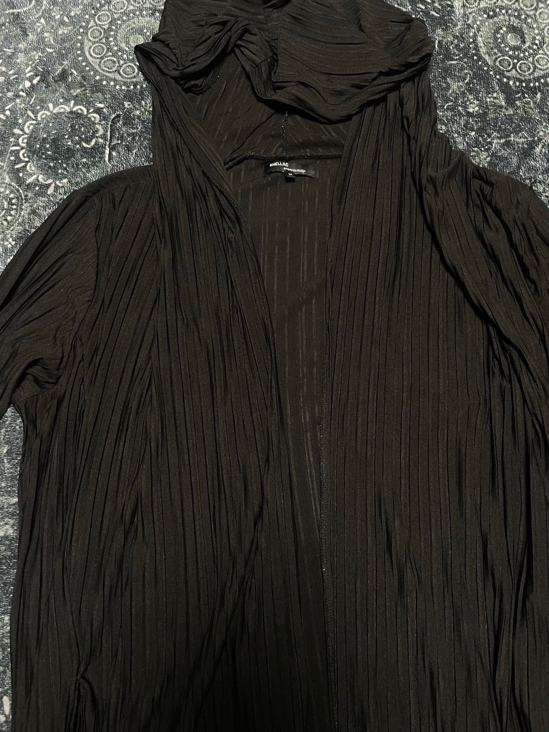 ShellacXsemantic design black cardigan 상품이미지2