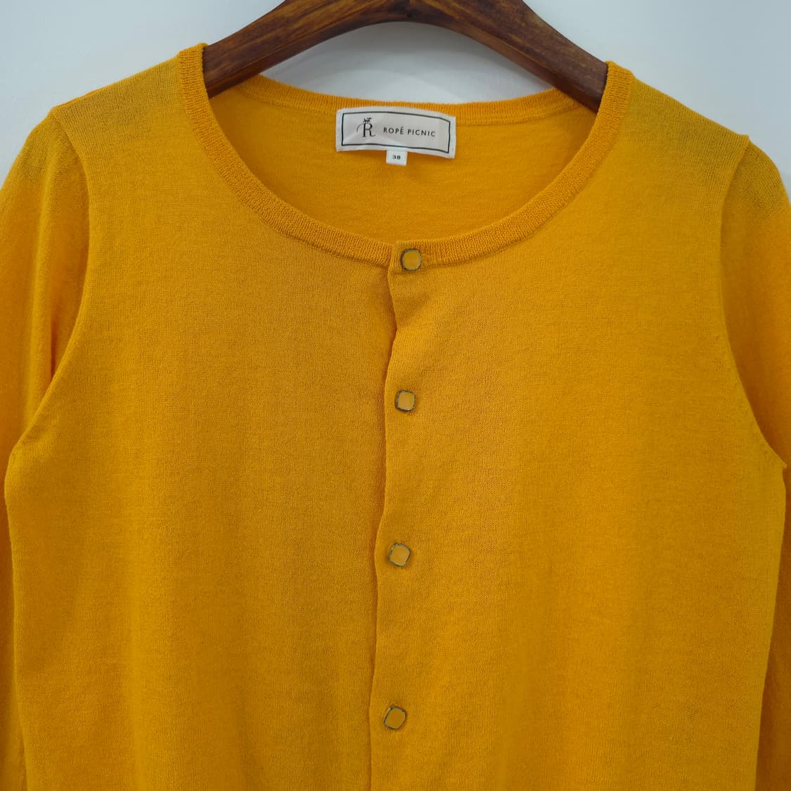 ROPE PICNIC 머스타드 베이직 니트 가디건 상품이미지3