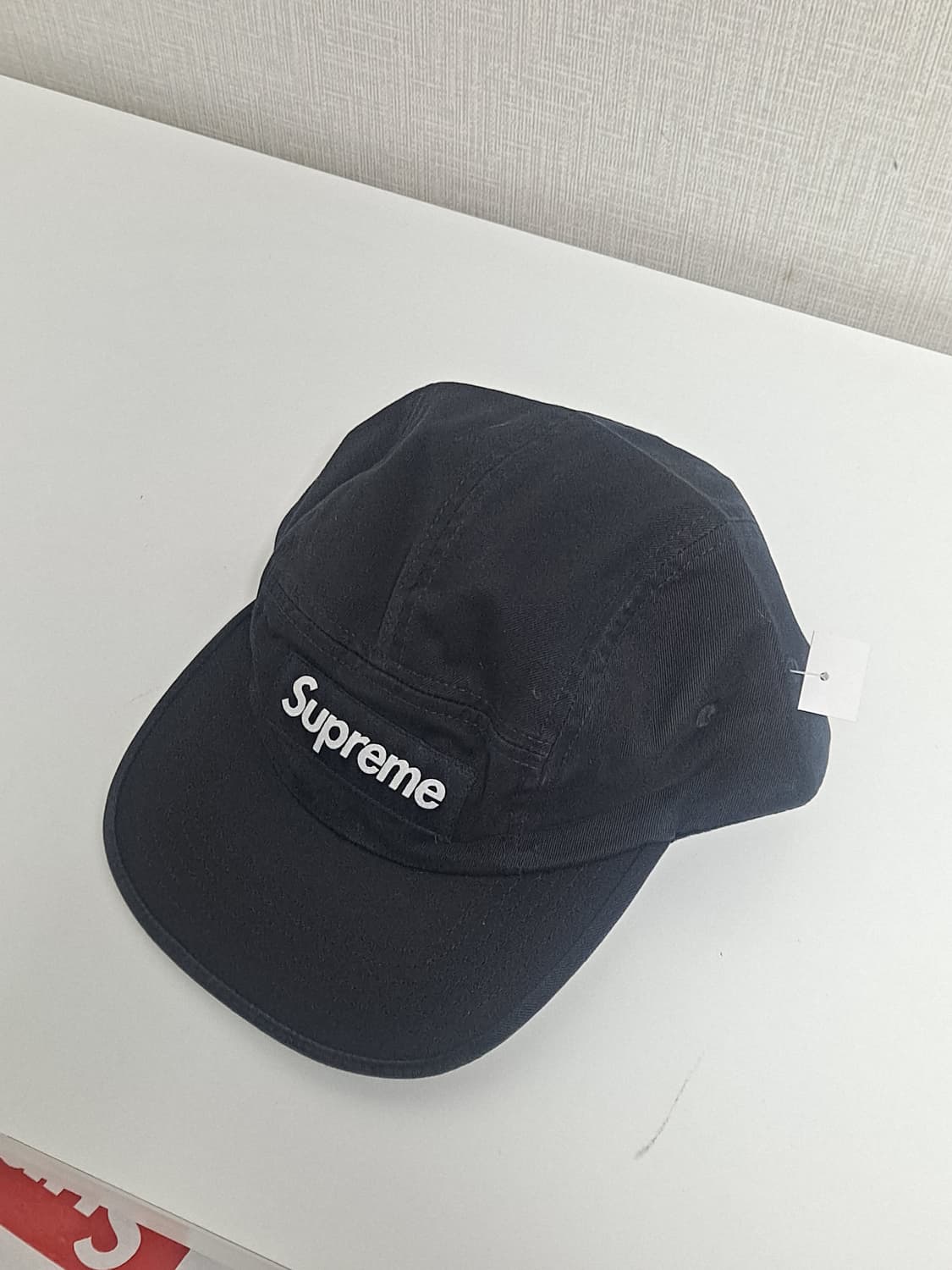 새상품 슈프림 치노캡 블랙  상품이미지1