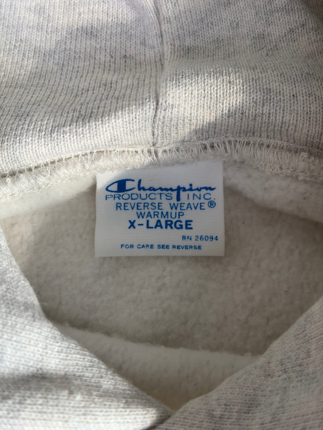 챔피온 재팬 리버스위브 블루택 스웻 후드 / XL 상품이미지4