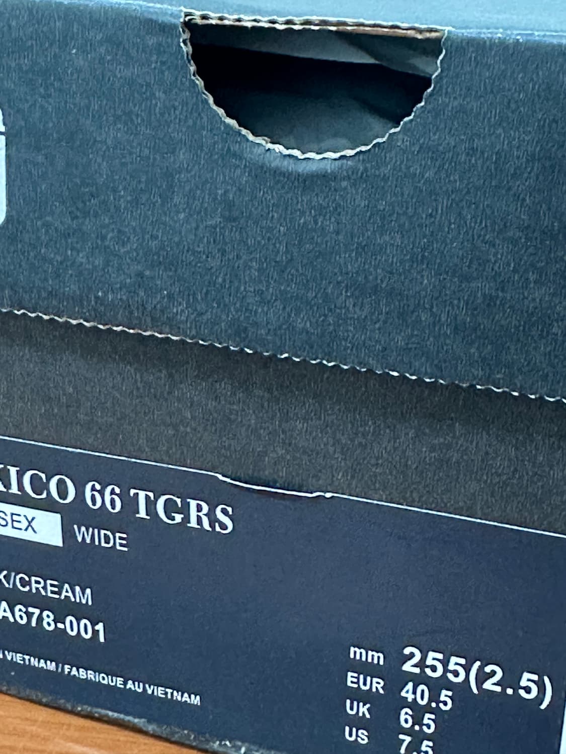 오니츠카 타이거 메리제인멕시코 66 TGRS 크림 블랙 상품이미지3