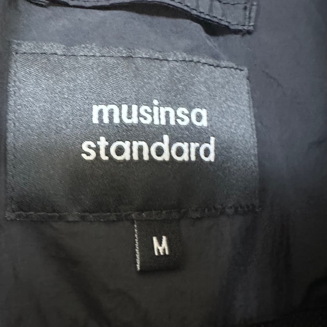   무신사스탠다드 남자 간절기 나일론 집업자켓 검정 M 95 상품이미지8