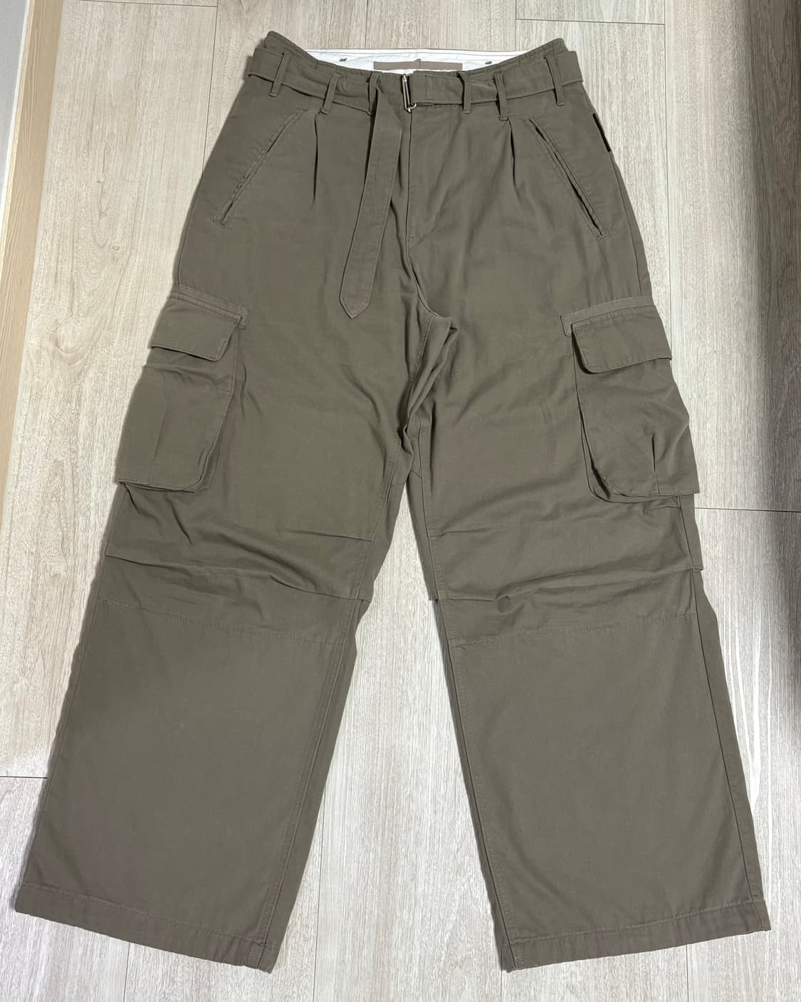 [2]폴리테루 벨티드 카고 올리브 그레이 상품이미지2