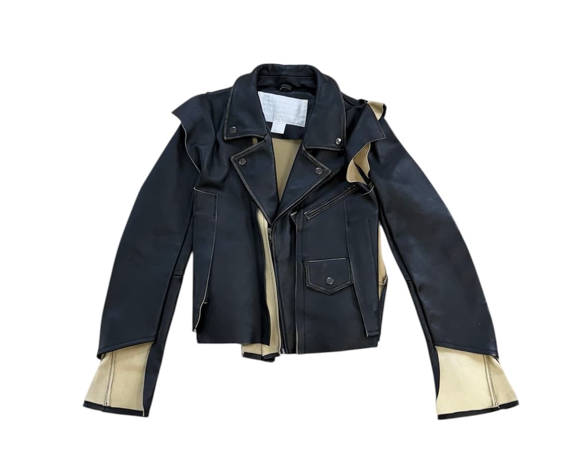메종 마르지엘라 X H&M 레더 바이커 자켓 상품이미지1
