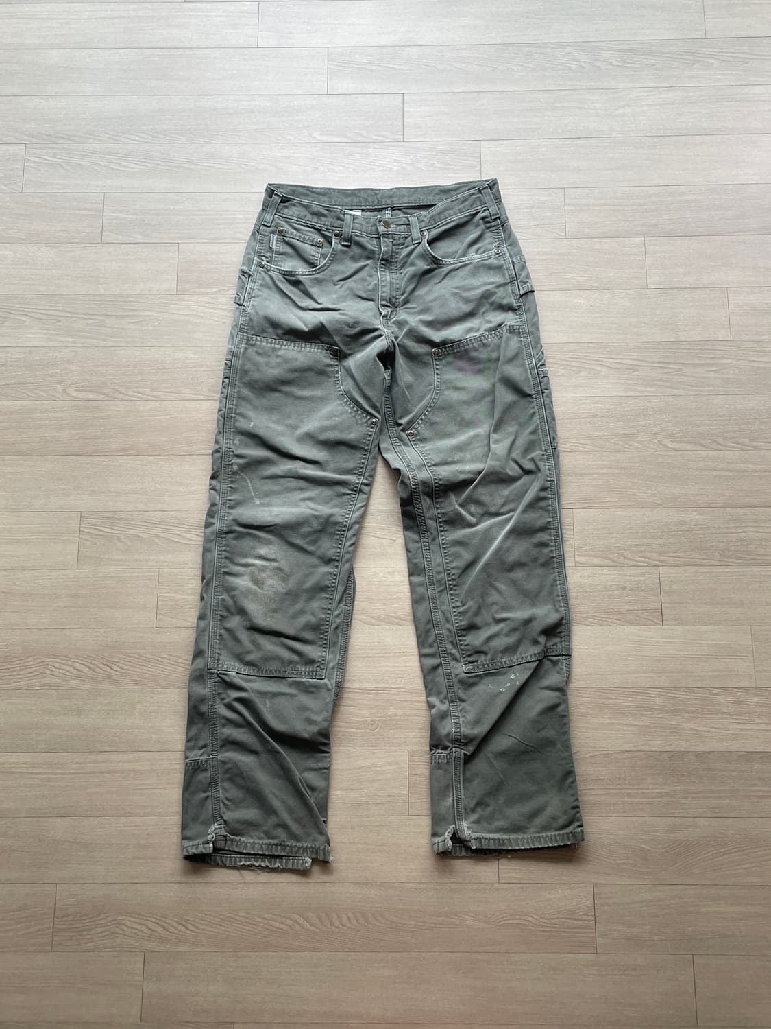 칼하트 더블니 모스 그린 B188 DMS 33x34 상품이미지1