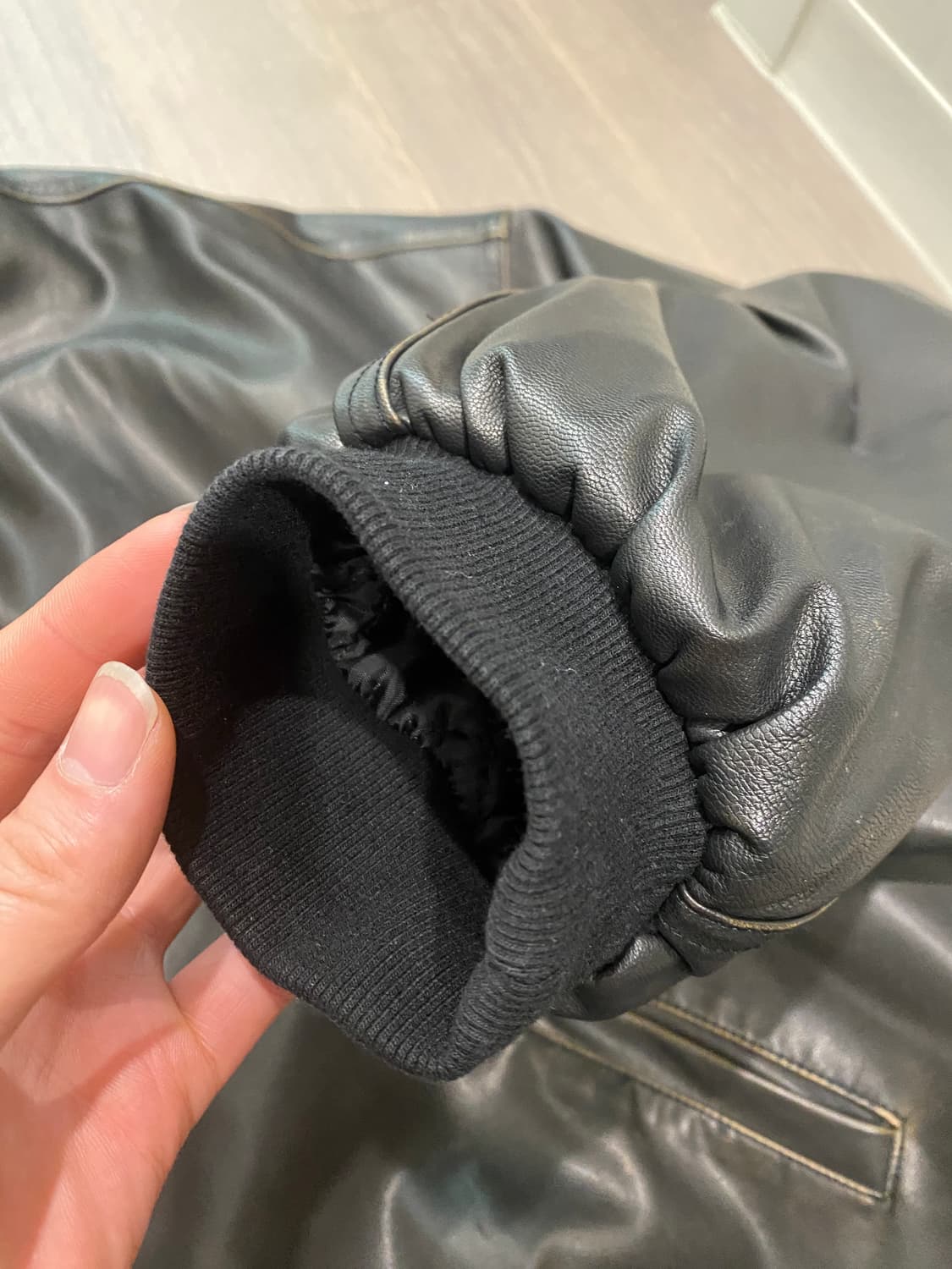 가죽후드자켓 상품이미지4